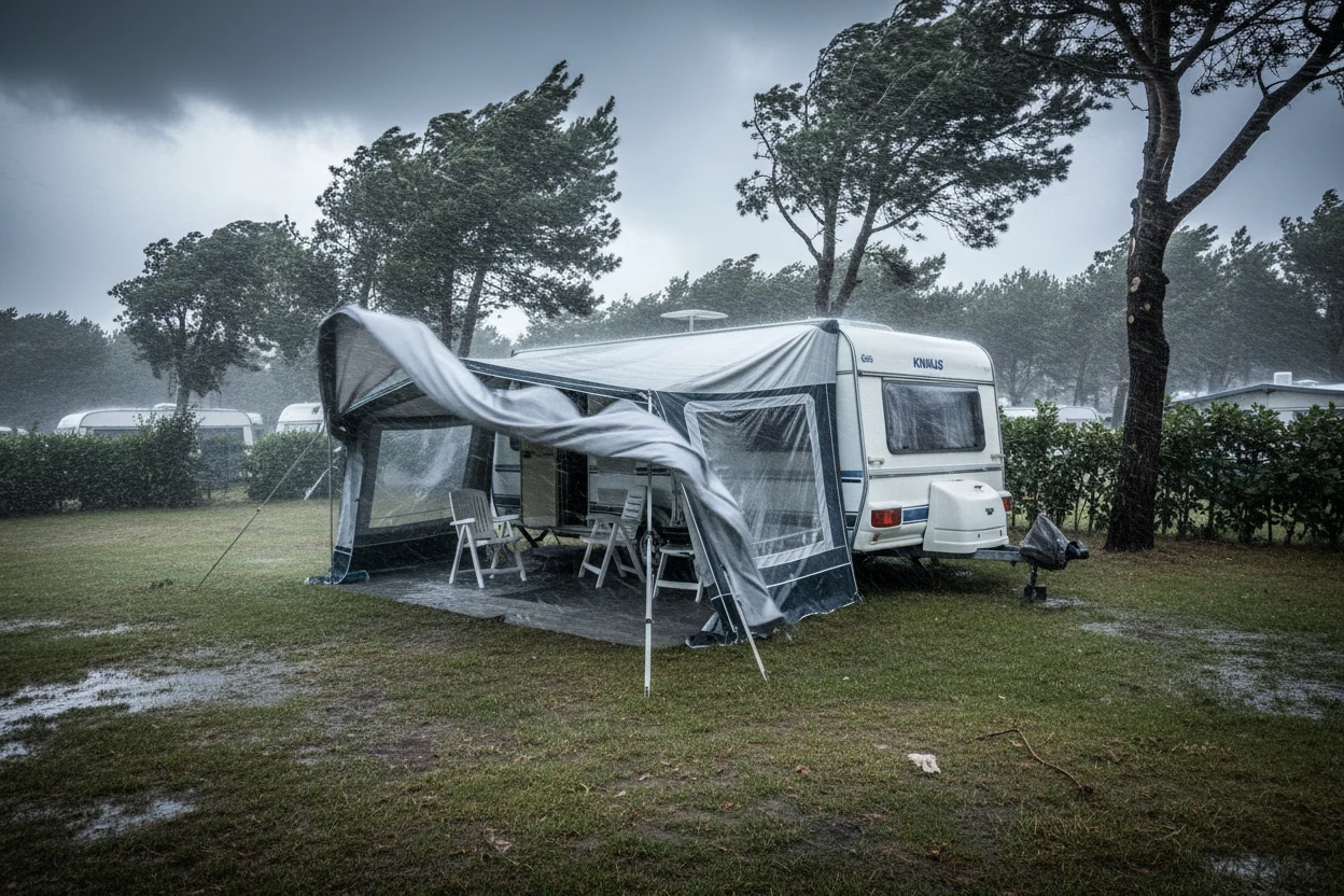 Img STOP Inundacions i Vent: La guia definitiva per blindar la teva Llar Fixa al Càmping.